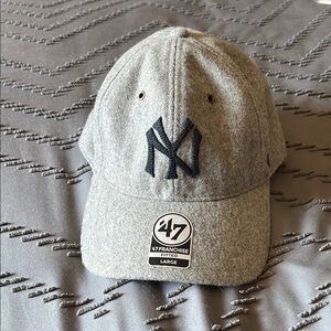 New York Yankees 47 Brand Grey wool ballcap